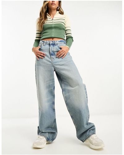 Mango Capsule - jeans a fondo ampio lavaggio chiaro - Blu