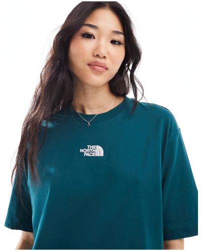 The North Face T-shirt pesante oversize - Blu