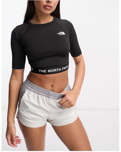 The North Face Training Cropped Long Sleeve Performance Top - Black