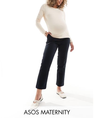 ASOS Asos Design Maternity Chino Trouser - Blue
