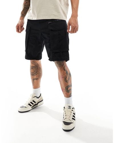 G-Star RAW – rovic – locker geschnittene cargo-shorts - Schwarz