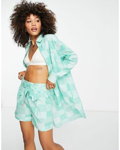 ONLY Oversized Shirt Co-ord - Multicolor