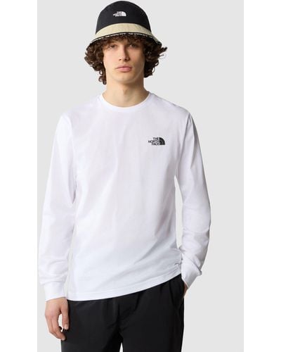The North Face Long Sleeved Redbox Tee - White