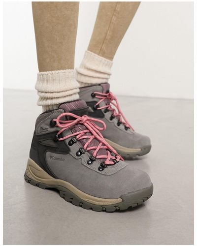 Columbia Newton Ridge Waterproof Hiking Boots - Pink