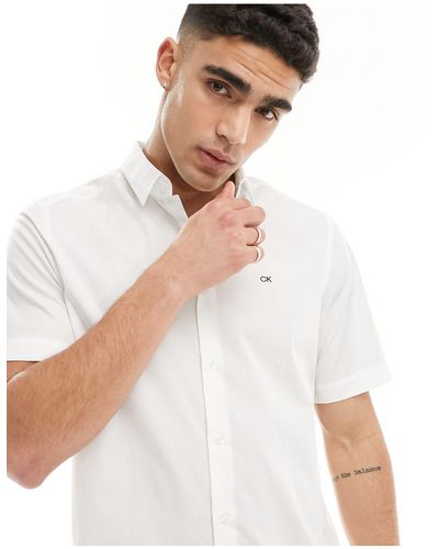 Calvin Klein Camisa blanca - Negro