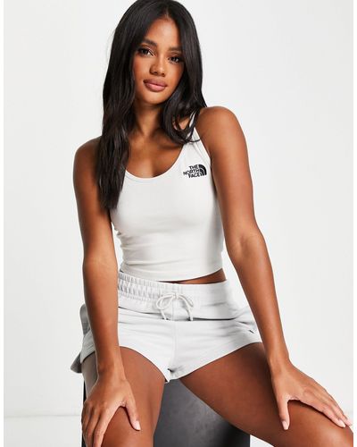 The North Face Cropped Strappy Tank Top - White
