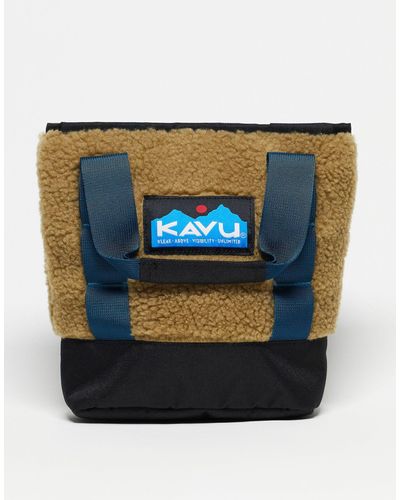 Kavu – mini-tragetasche mit sherpa - Blau