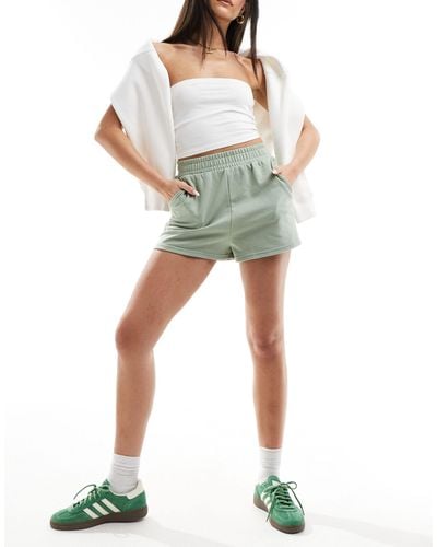 New Look Trackie Shorts - Green