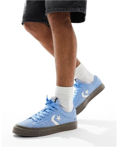 Converse Star Player 76 Ox Trainers With Suede Toe - Blue