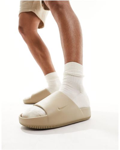 Nike Calm - sliders kaki - Bianco