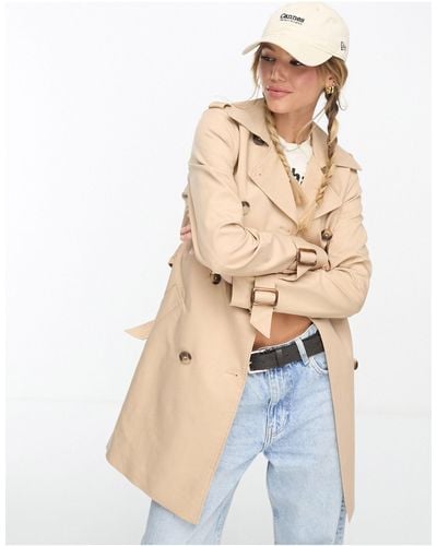 Forever New Trench-coat à ceinture - camel - Blanc