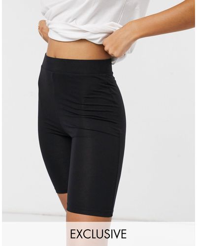 COLLUSION Plus legging shorts in black