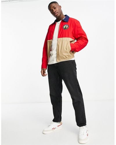 Polo Ralph Lauren Club bayport - giacca a vento colorblock multicolore - Rosso