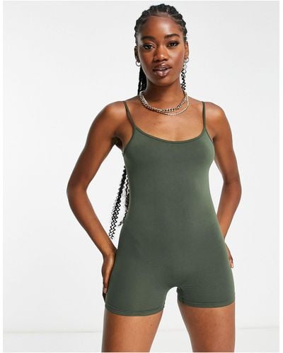 Pull&Bear Combishort moulante sans coutures - Vert