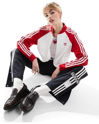 adidas Originals Adidas Adicolor Classics Sst Loose Track Top - Red
