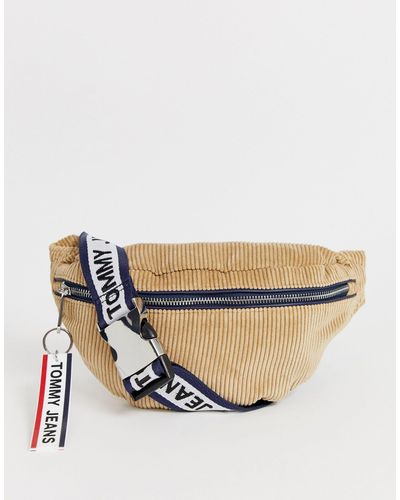 Tommy Hilfiger Tommy Jean Cord Bum Bag - Natural