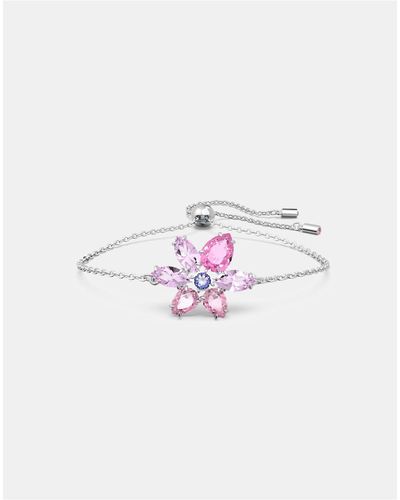 Swarovski Gema Flower Bracelet - White