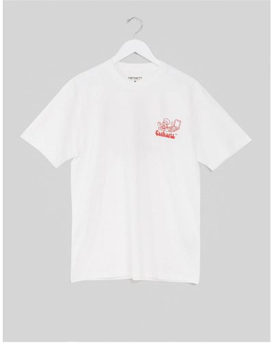 Carhartt – Bene – T-Shirt - Weiß