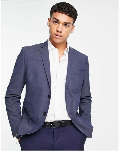 SELECTED Slim Fit Suit Jacket - Blue