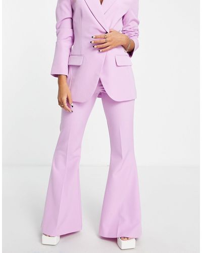 ASOS Flare Suit Pants - Pink