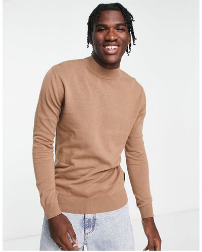 French Connection Turtle Neck Jumper - Natural