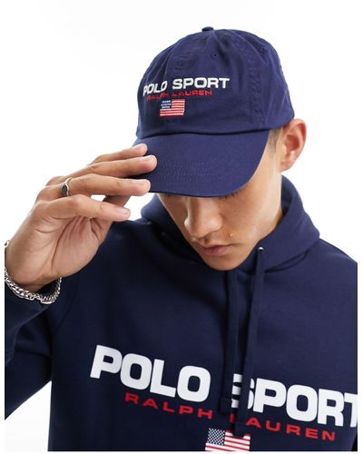 Polo Ralph Lauren – sport capsule – twill-baseballkappe - Blau