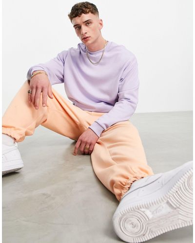 ASOS – trainingsanzug aus oversize-kapuzenpullover und super-oversize-jogginghose - Mehrfarbig