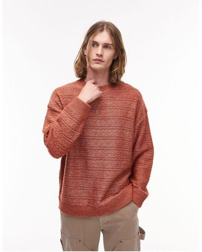 TOPMAN Textured Stitch Sweater