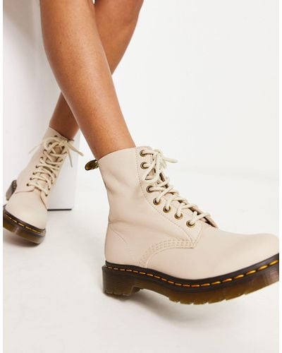 Dr. Martens 1460 Pascal 8 Eye Leather Boots - Natural