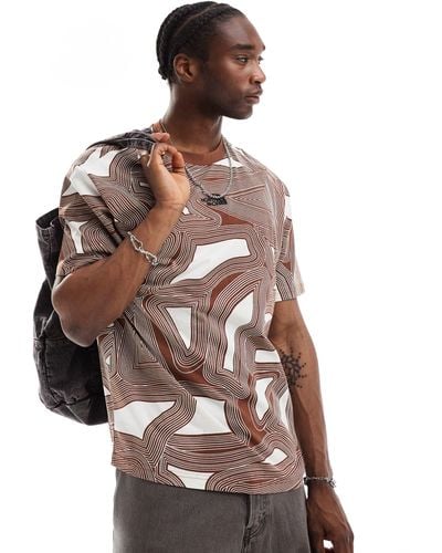 The North Face Oversized Heavyweight T-shirt - Brown