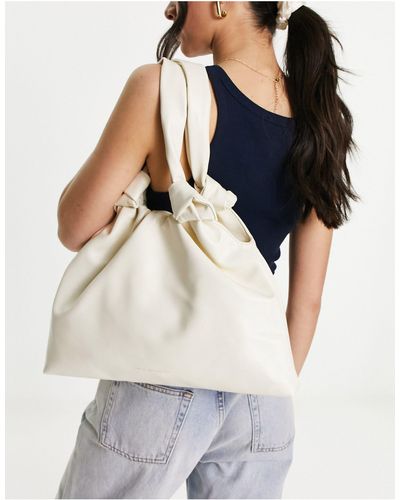 French Connection Slouchy Shoulder Bag - White