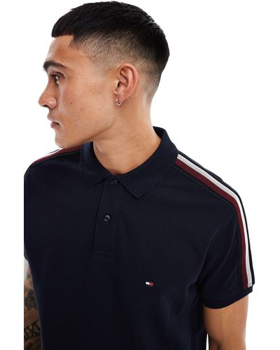 Tommy Hilfiger Taping Polo Shirt - Blue