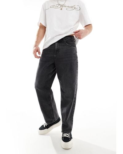 ASOS Classic Rigid Jeans With Darts - Black