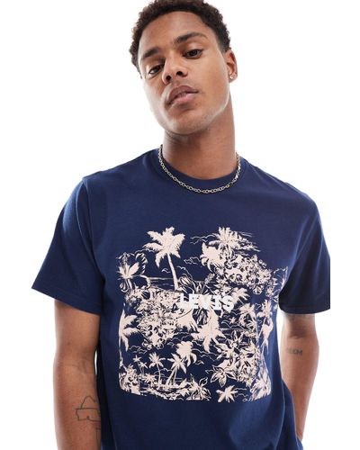 Levi's – locker geschnittenes t-shirt - Blau