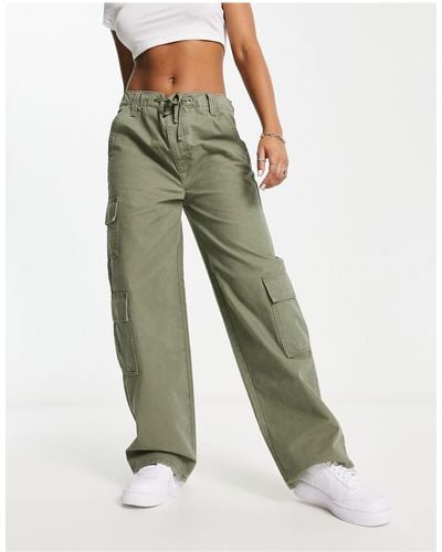 ASOS Oversized Cargo Pants With Multi Pocket - Green