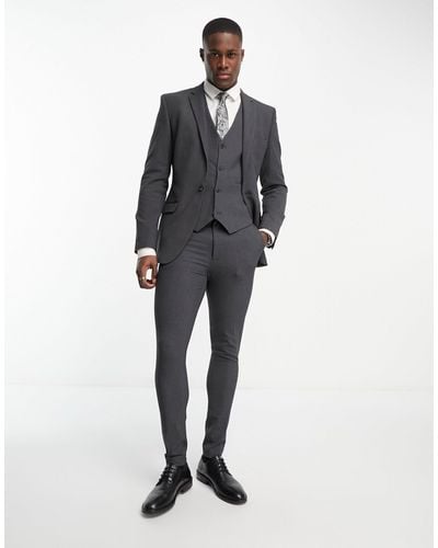 ASOS Super Skinny Suit Pants - Gray