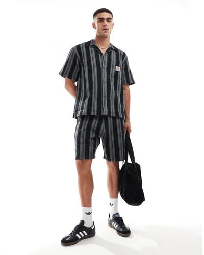 Carhartt Dodson Stripe Shorts - Black
