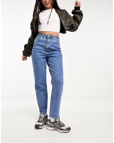 Vero Moda – mom-jeans - Blau