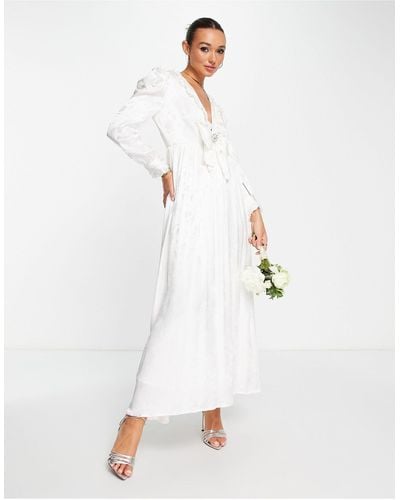 Sister Jane Dream Bridal 80s Maxi Dress - White