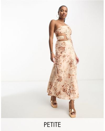 Forever New Cut Out Maxi Dress - Natural