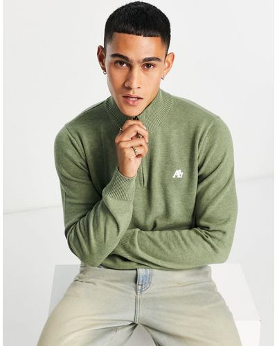 Aéropostale Aeropostle Zip Up Sweater - Green