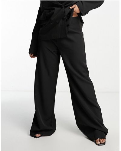 UNIQUE21 Plus High Waisted Tailored Trouser Co-ord - Black