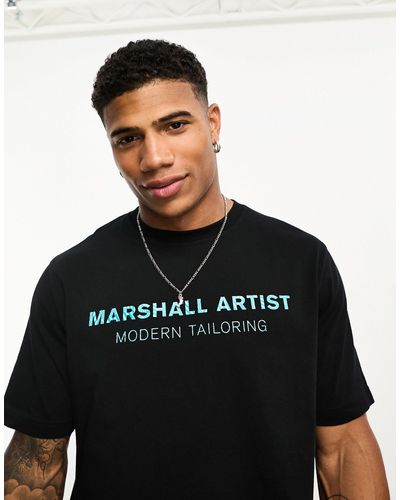 Marshall Artist Dpm - t-shirt nera con logo - Nero
