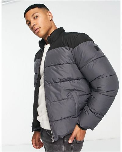 Only & Sons Heavy Weight Puffer Jacket - Grey