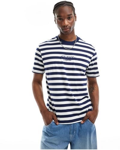 Guess Striped T-shirt - Blue