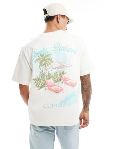 Abercrombie & Fitch – schickes t-shirt - Weiß