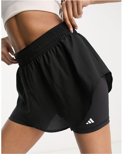 adidas Originals Pantalones cortos s 2 en 1 hiit heat ready - Negro