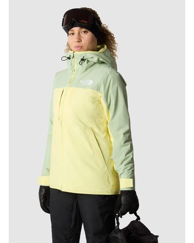The North Face Ski namak - giacca isolante gialla e verde salvia - Giallo