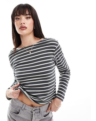 & Other Stories Long Sleeve Top - Grey