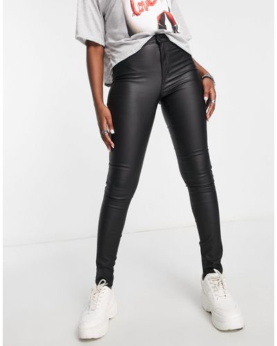 ONLY Royal - Skinny Jeans Met Coating - Zwart